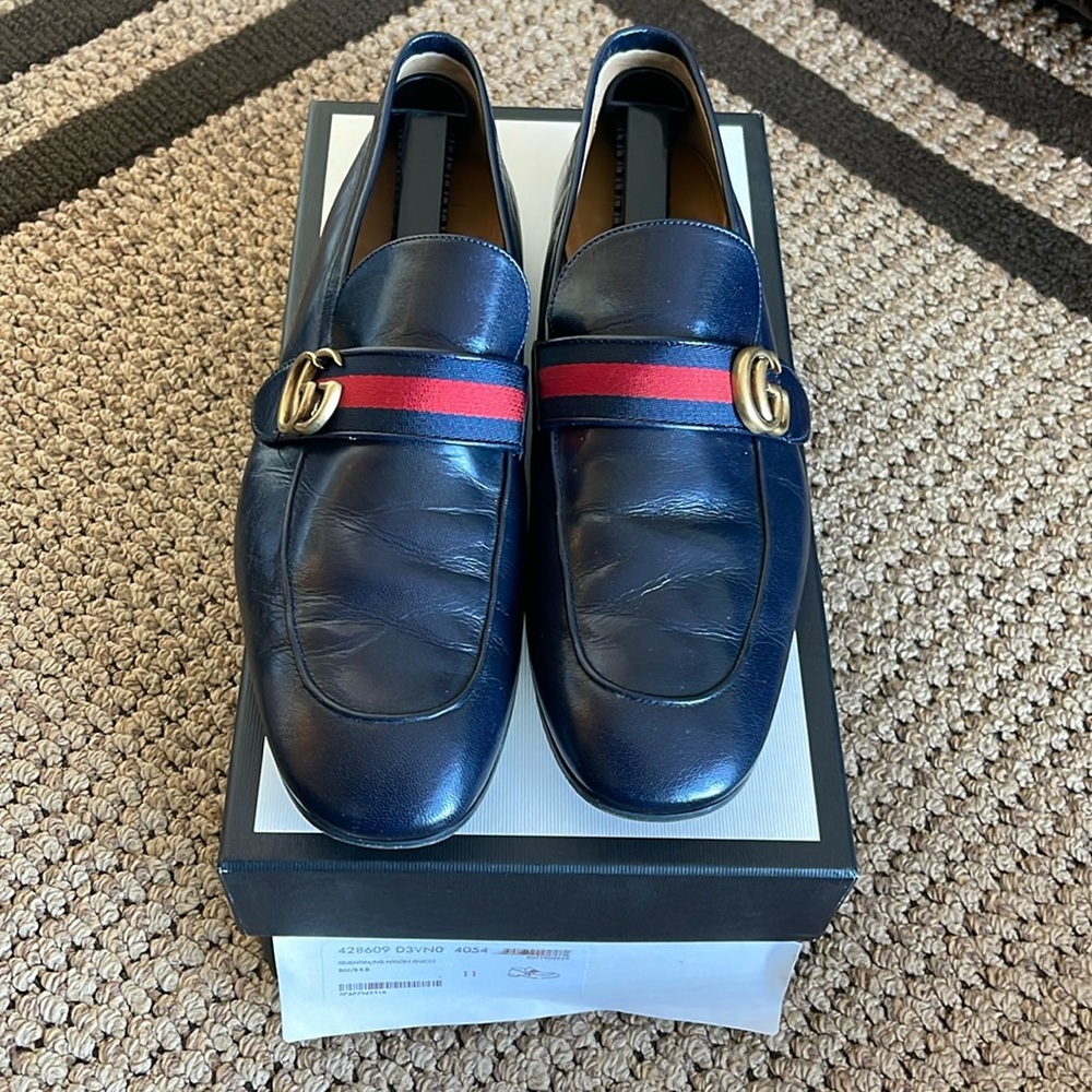 Gucci man’s navy shoes